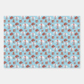 Flachblatt-Set für 3 Western Geschenkpapier Set (Vorderseite 3)