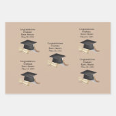 Flachblatt-Set für Graduierungspapier 3 Geschenkpapier Set (Vorderseite)