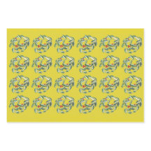 Flachblatt-Set für Papier mit Holzerstanzung von 3