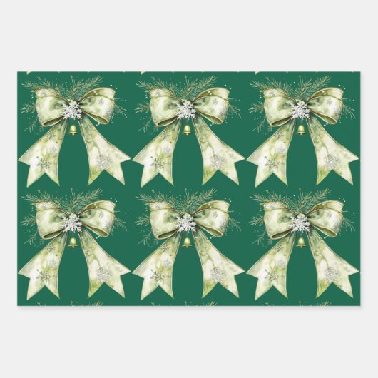 Flachblätter Geschenkpapier Set (Vorderseite 3)