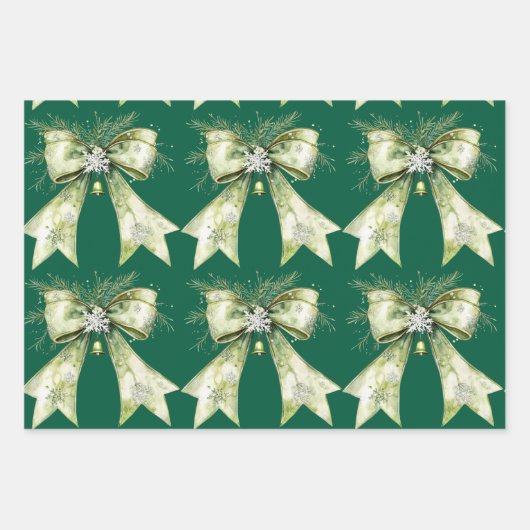 Flachblätter Geschenkpapier Set (Vorderseite)