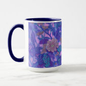 Flachblüten, Malva-Blume Blumenbilder Lila Tasse (Links)