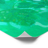 Flachblüten, Malva Blume Sommerblütenbilder Poster (Ecke)