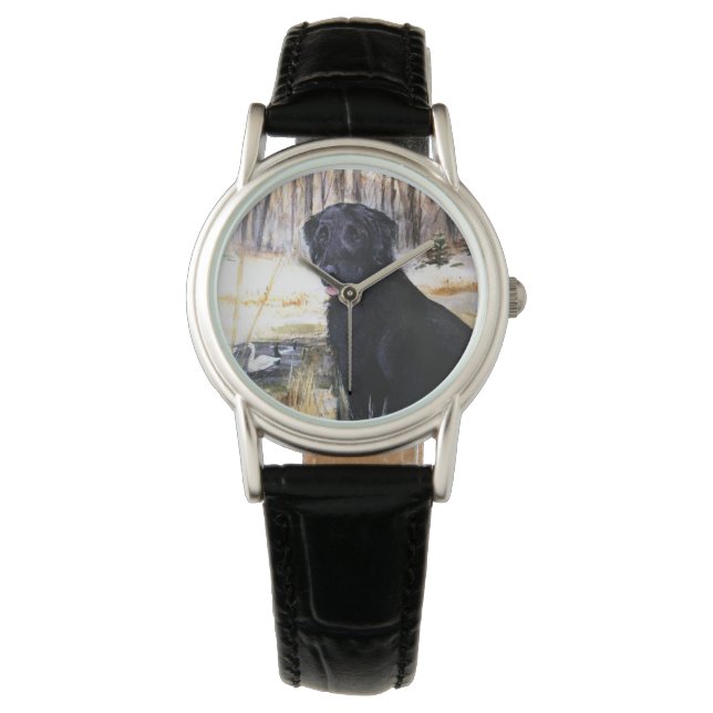 Flachcodierte Retriever-Uhr von Hevener Armbanduhr (Vorderseite)