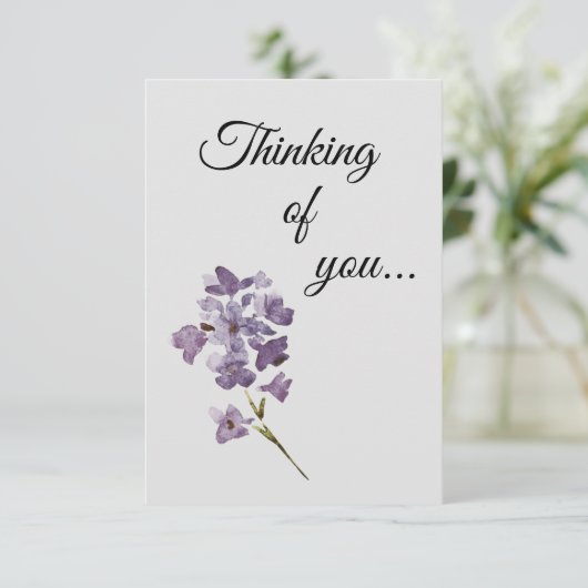 Flachdenken Dankeskarte (Stehend Vorderseite)