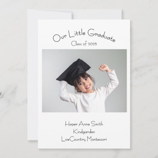 Flache Ankündigungskarte Ankündigung (Vorderseite)