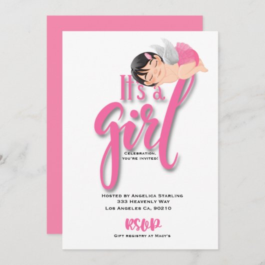 Flache Ankündigungskarte Ankündigung (Vorne/Hinten)