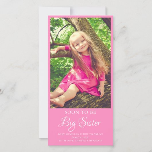 Flache Ankündigungskarte Ankündigung (Vorderseite)