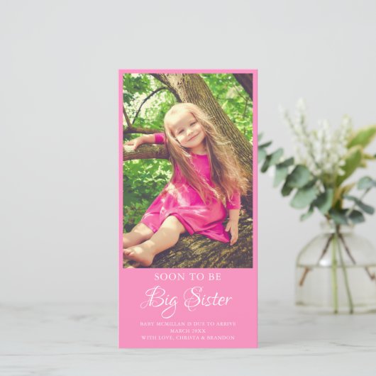 Flache Ankündigungskarte Ankündigung (Stehend Vorderseite)