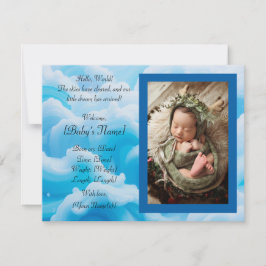 Flache Ankündigungskarte Ankündigung