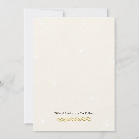 Flache Ankündigungskarte Ankündigung (Rückseite)