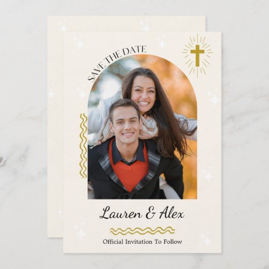 Flache Ankündigungskarte Ankündigung (Vorne/Hinten)