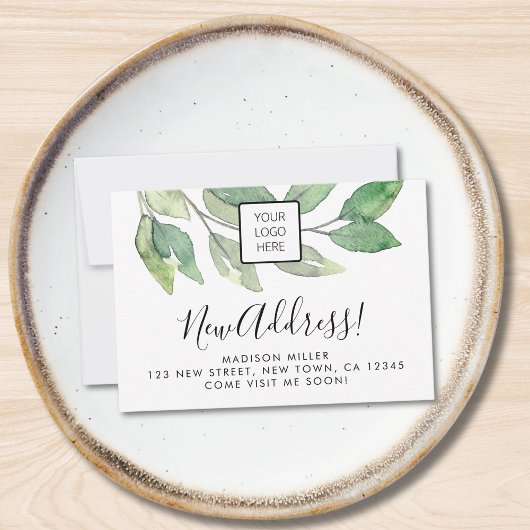 Flache Ankündigungskarte Ankündigung