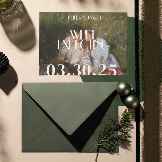 Flache Ankündigungskarte Ankündigung