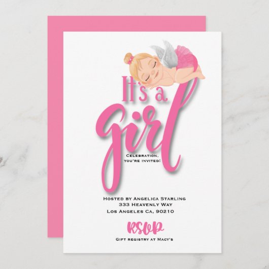 Flache Ankündigungskarte Ankündigung (Vorne/Hinten)