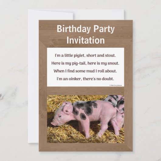 Flache Ankündigungskarte Ankündigung (Vorderseite)