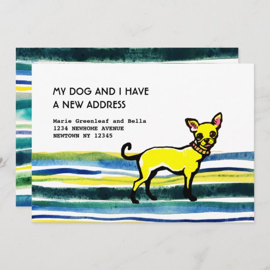 Flache Ankündigungskarte Ankündigung (Vorne/Hinten)