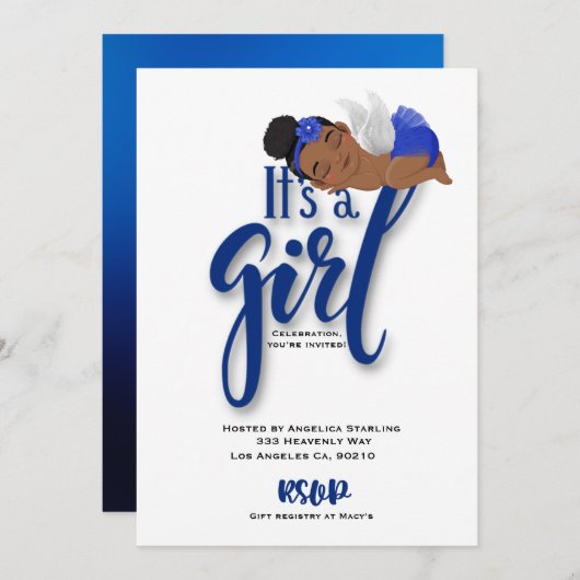 Flache Ankündigungskarte Ankündigung (Vorne/Hinten)