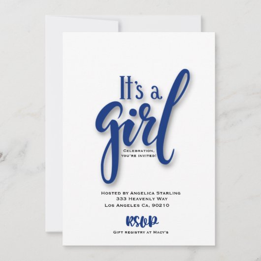 Flache Ankündigungskarte Ankündigung (Vorderseite)