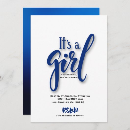 Flache Ankündigungskarte Ankündigung (Vorne/Hinten)