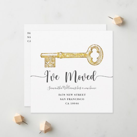 Flache Ankündigungskarte Ankündigung (Vorderseite/Rückseite Beispiel)