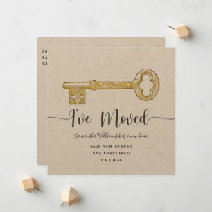 Flache Ankündigungskarte Ankündigung