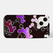 Flache Blasen P P iPhone Hülle (Rückseite (Horizontal))