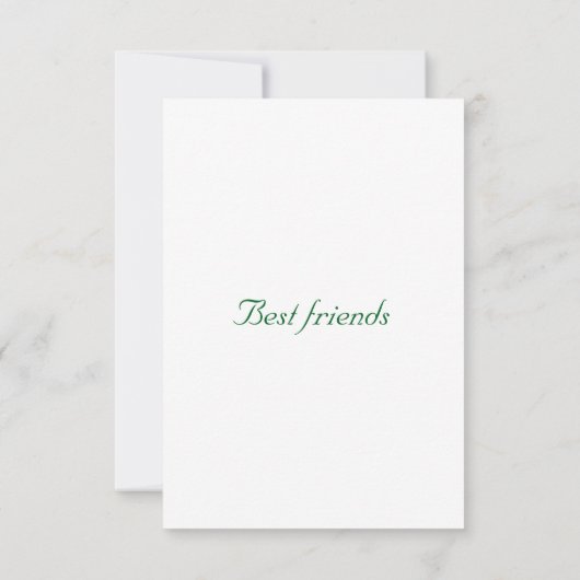 Flache Dankeskarte (Rückseite)