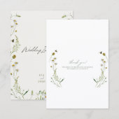 Flache Dankeskarte (Vorne/Hinten)