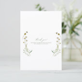 Flache Dankeskarte (Stehend Vorderseite)