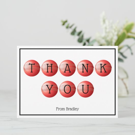 Flache Dankeskarte (Stehend Vorderseite)