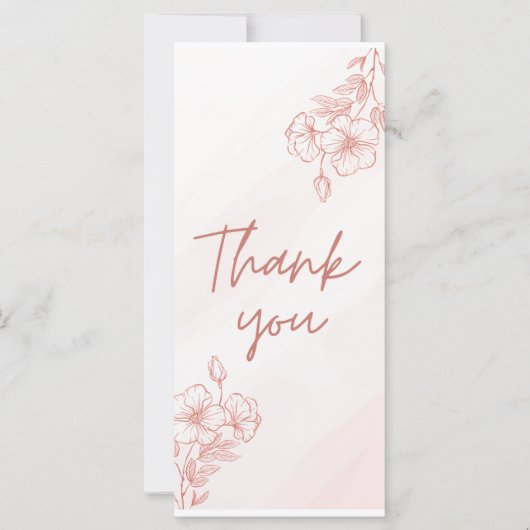 Flache Dankeskarte (Vorderseite)