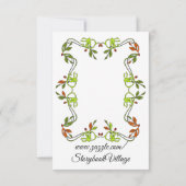 Flache Dankeskarte (Rückseite)