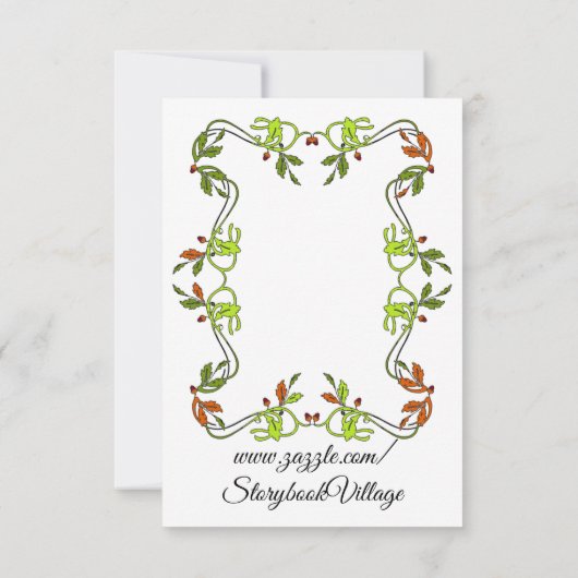 Flache Dankeskarte (Rückseite)