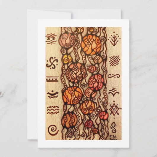 Flache Dankeskarte (Vorderseite)