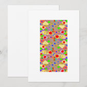 Flache Dankeskarte (Vorne/Hinten)