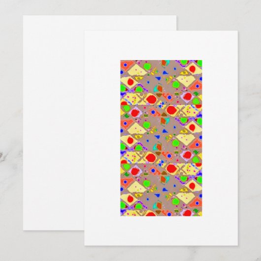 Flache Dankeskarte (Vorne/Hinten)