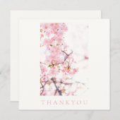 FLACHE DANKESKARTE: CHERRY BLOSSOM BRANCH DANKESKARTE (Vorne/Hinten)
