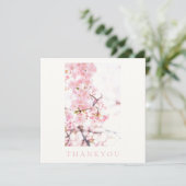 FLACHE DANKESKARTE: CHERRY BLOSSOM BRANCH DANKESKARTE (Stehend Vorderseite)