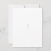 Flache Dankeskarte - Märchenbuch Blau (Rückseite)