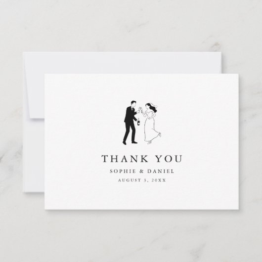 Flache Dankeskarten Dankeskarte (Vorderseite)