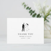 Flache Dankeskarten Dankeskarte (Stehend Vorderseite)