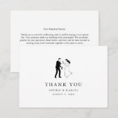 Flache Dankeskarten Dankeskarte (Vorne/Hinten)