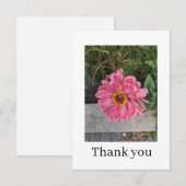 Flache Dankeskarten Dankeskarte (Vorne/Hinten)