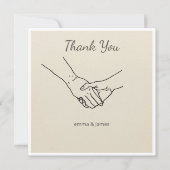 Flache Dankeskarten Dankeskarte (Vorderseite)