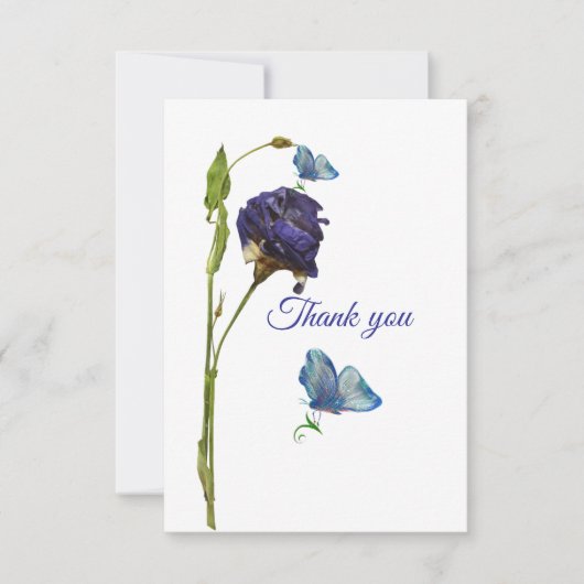 Flache Dankeskarten Dankeskarte (Vorderseite)