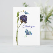 Flache Dankeskarten Dankeskarte (Stehend Vorderseite)