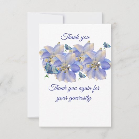 Flache Dankeskarten Dankeskarte (Vorderseite)