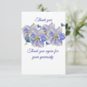 Flache Dankeskarten Dankeskarte (Stehend Vorderseite)