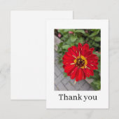 Flache Dankeskarten Dankeskarte (Vorne/Hinten)